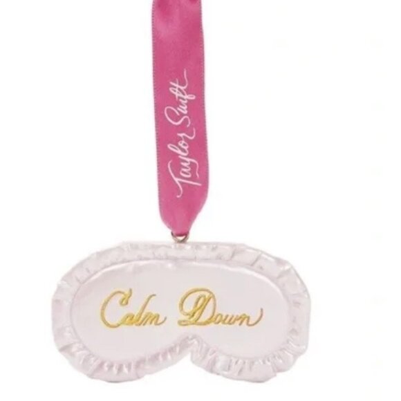 New in Box! Taylor Swift YOU NEED TO CALM DOWN Sleep mask ornament - Picture 1 of 3